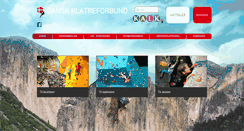Desktop Screenshot of klatreforbund.dk